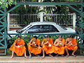 Buddhalaiset munkit tauolla